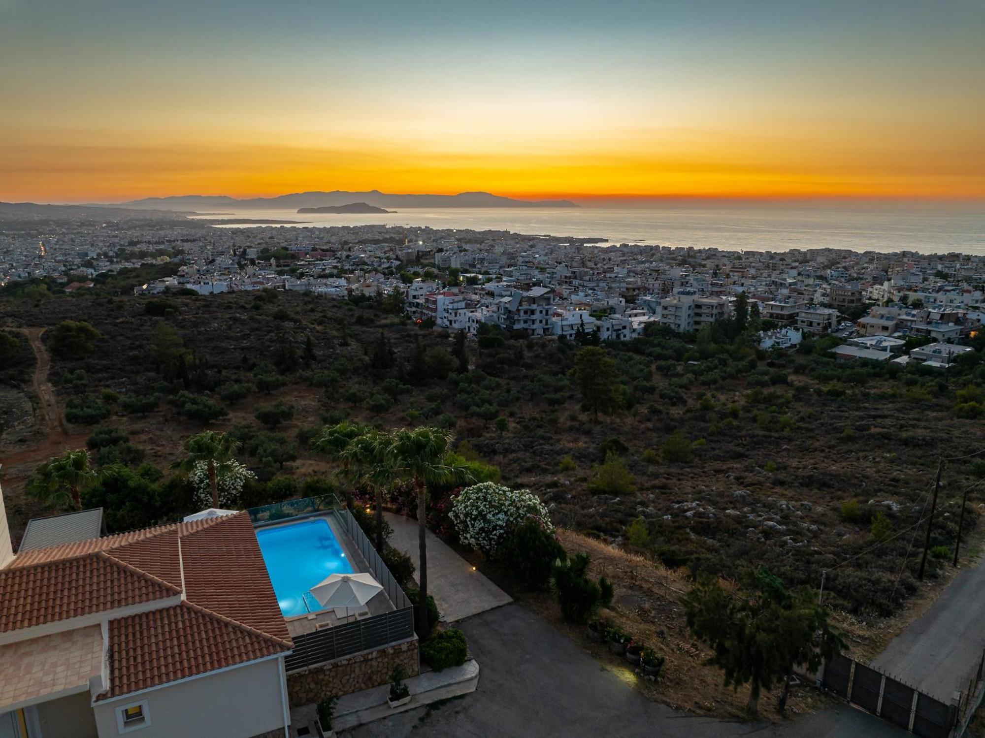 Karmilos hill villa La Canea Exterior foto